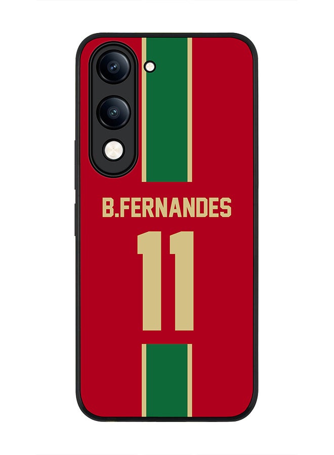 For vivo Y04 / Y29t 5G Case,Slim fit Camera Protection, Shockproof Thin Phone cover  - Football  Portugal, B.Fernandes